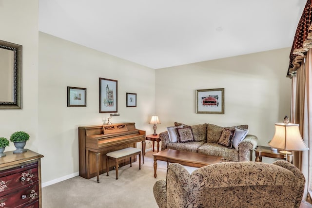 7817 Cascade Way, Gurnee, IL 60031 - living room featuring baseboards and light colored carpet