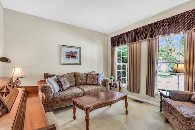 7817 Cascade Way, Gurnee, IL 60031 - living area with baseboards and light carpet