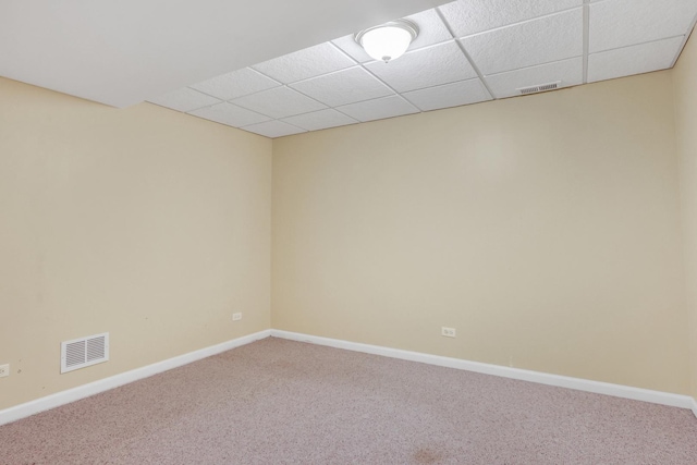 7817 Cascade Way, Gurnee, IL 60031 - carpeted spare room featuring a drop ceiling and baseboards