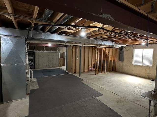 2115 Stafford Ct, Plainfield, IL 60586 - basement featuring heating unit and electric panel