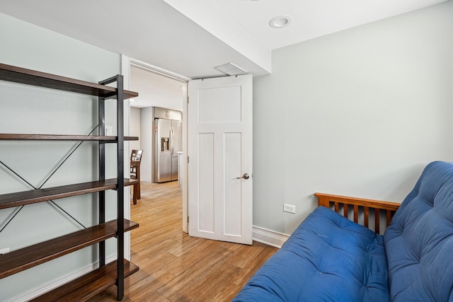 4825 W Ainslie St, Chicago, IL 60630 - sitting room featuring light wood-type flooring and baseboards
