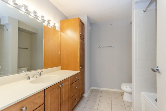 9715 Woods Dr Unit 805, Skokie, IL 60077 - full bath with toilet, tile patterned floors, vanity, and baseboards
