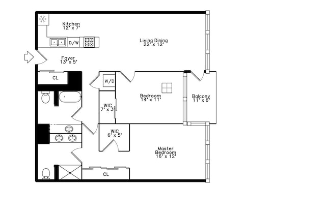 9715 Woods Dr Unit 805, Skokie, IL 60077 - home floor plan
