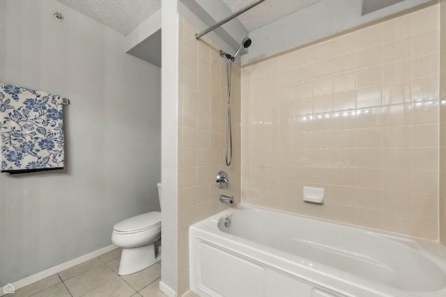 9715 Woods Dr Unit 805, Skokie, IL 60077 - full bath with a textured ceiling, tile patterned floors, and shower / washtub combination