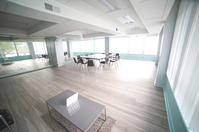 6301 N Sheridan Rd Unit 6D, Chicago, IL 60660 - rec room featuring visible vents and wood finished floors