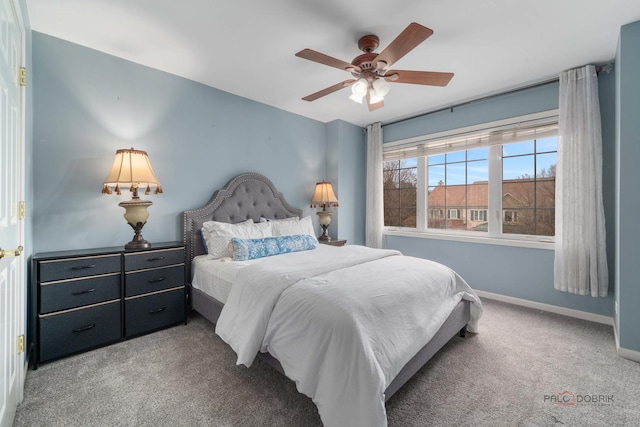 357 Torrey Pines Way, Vernon Hills, IL 60061 - bedroom with carpet, baseboards, and a ceiling fan