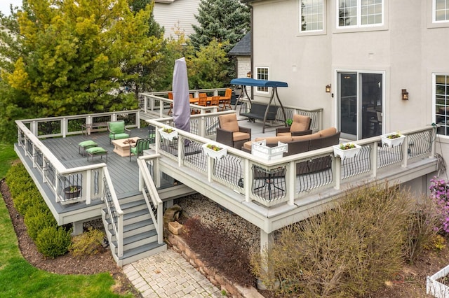 357 Torrey Pines Way, Vernon Hills, IL 60061 - wooden deck featuring an outdoor hangout area and outdoor dining space