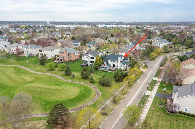 357 Torrey Pines Way, Vernon Hills, IL 60061 - aerial view of property and surrounding area featuring nearby suburban area and a local golf course