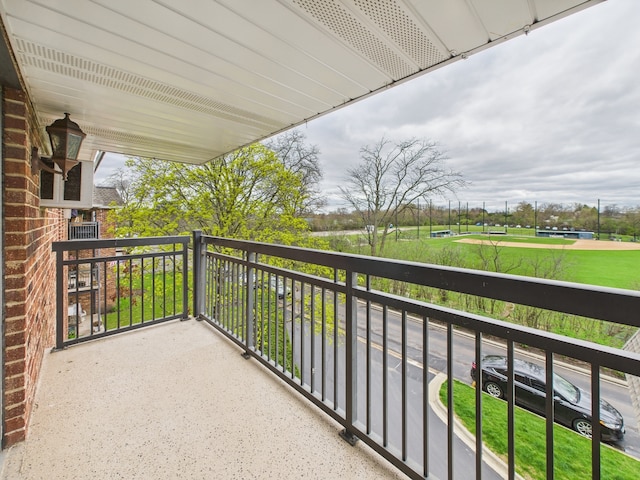 view of balcony