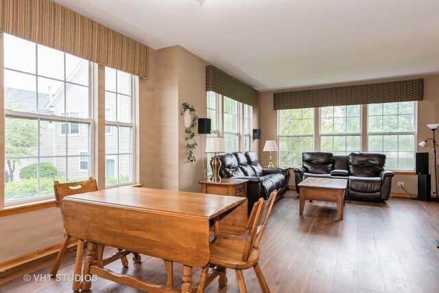 1754 Landreth Ct, Aurora, IL 60504 - dining space with hardwood / wood-style floors