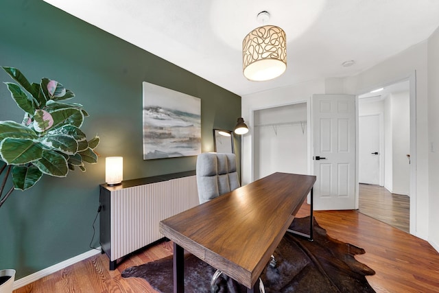 4240 Hearthstone Ln, Belvidere, IL 61008 - office space featuring baseboards and wood finished floors