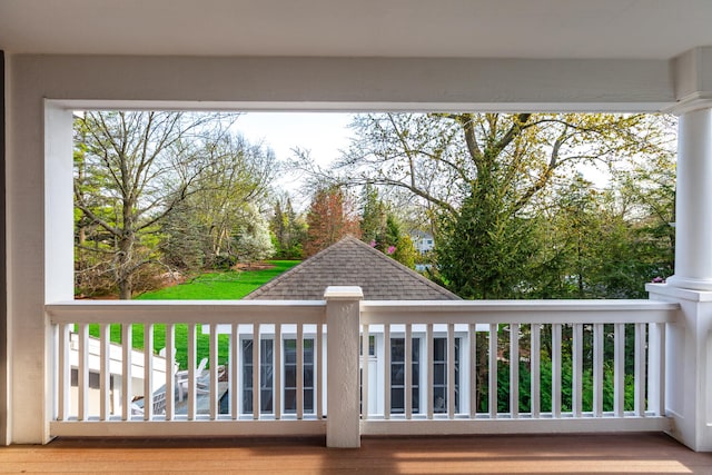 view of balcony