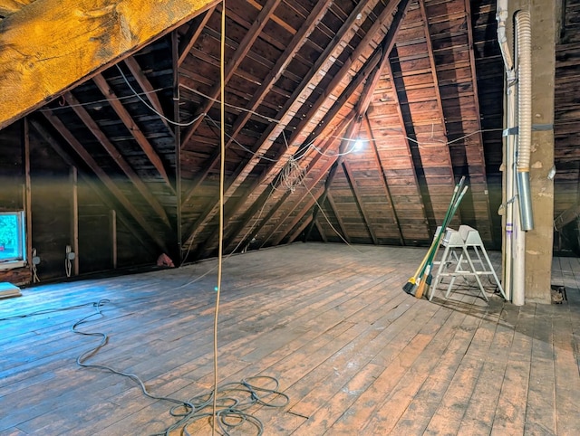907 W Church St, Champaign, IL 61821 - view of unfinished attic