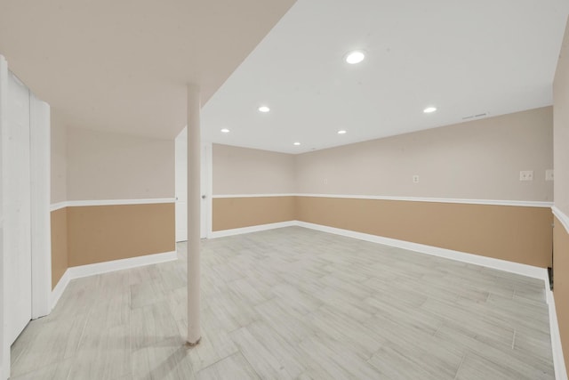 3435 W 71st Pl, Chicago, IL 60629 - finished below grade area with baseboards and recessed lighting