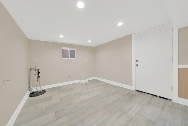 3435 W 71st Pl, Chicago, IL 60629 - finished below grade area featuring baseboards and recessed lighting