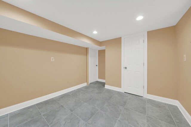 3435 W 71st Pl, Chicago, IL 60629 - finished basement with recessed lighting, tile patterned floors, and baseboards