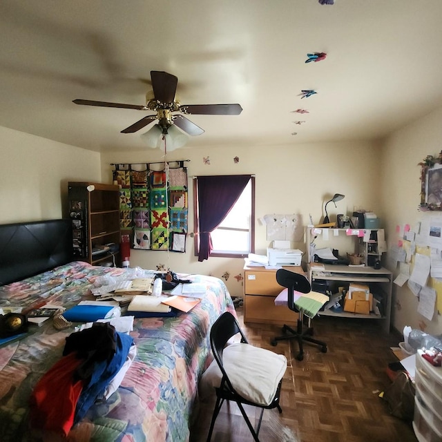 14951 Riverside Dr, South Holland, IL 60473 - bedroom featuring a ceiling fan