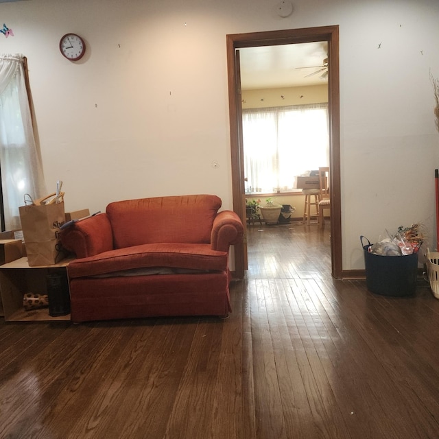 14951 Riverside Dr, South Holland, IL 60473 - living room with dark wood-style floors