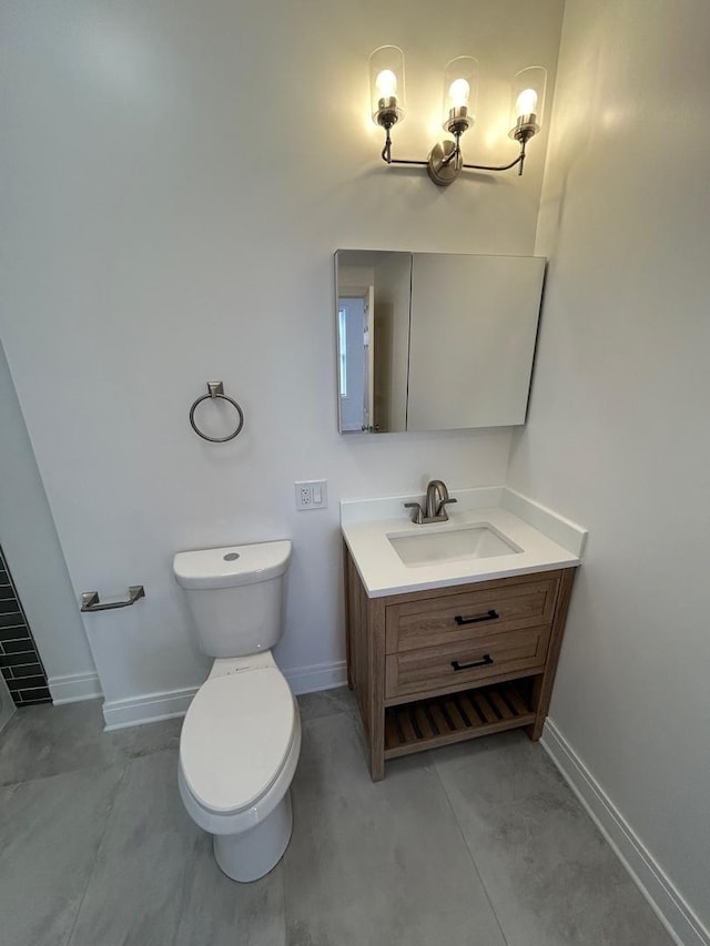3246 S Normal Ave, Chicago, IL 60616 - bathroom with vanity and concrete floors