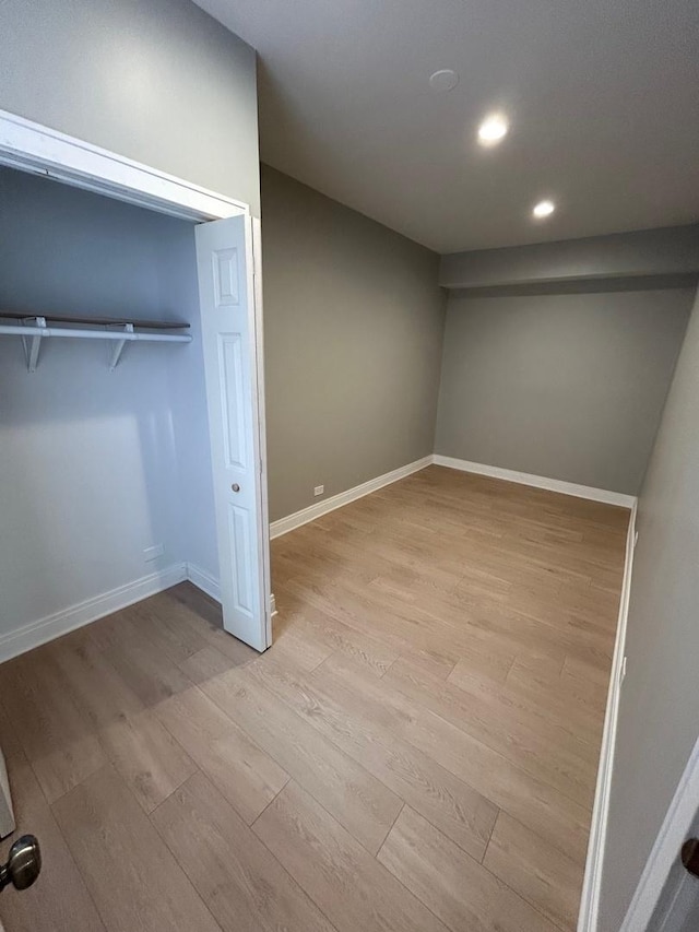 3246 S Normal Ave, Chicago, IL 60616 - unfurnished bedroom featuring wood finished floors and recessed lighting