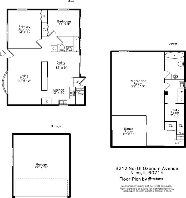 8212 N Ozanam Ave, Niles, IL 60714 - view of layout