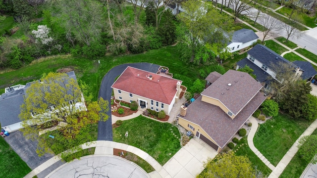 1214 Laurel Ct, Downers Grove, IL 60515 - birds eye view of property featuring a residential view