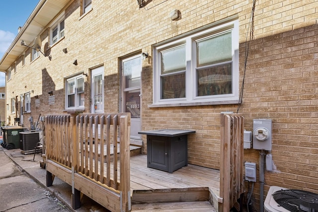 8892 N Prospect St, Niles, IL 60714 - wooden deck featuring central AC