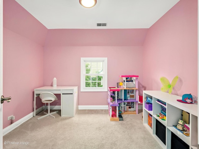 522 N Grant St, Hinsdale, IL 60521 - rec room with baseboards, visible vents, and carpet flooring