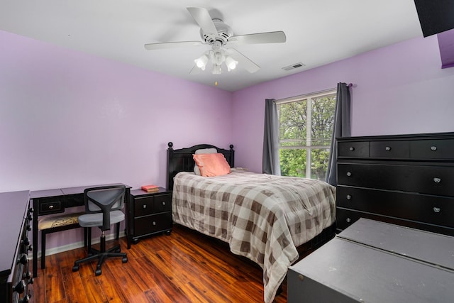 2743 River Bend Ln, Plainfield, IL 60586 - bedroom featuring wood finished floors and ceiling fan
