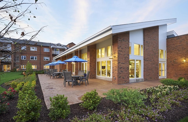 10300 Village Circle Dr Unit 1109, Palos Park, IL 60464 - rear view of property with brick siding and a patio