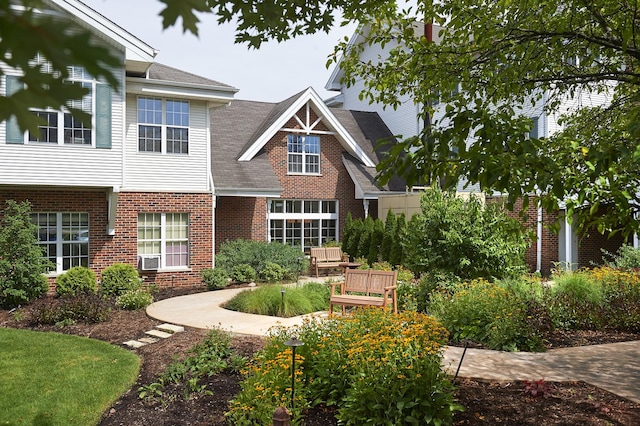 10300 Village Circle Dr Unit 1109, Palos Park, IL 60464 - back of property featuring brick siding and cooling unit