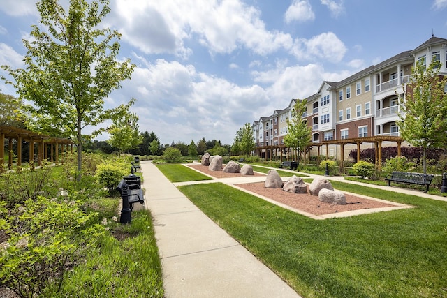 2701 Commons Dr Unit 409, Glenview, IL 60026 - surrounding community with a yard