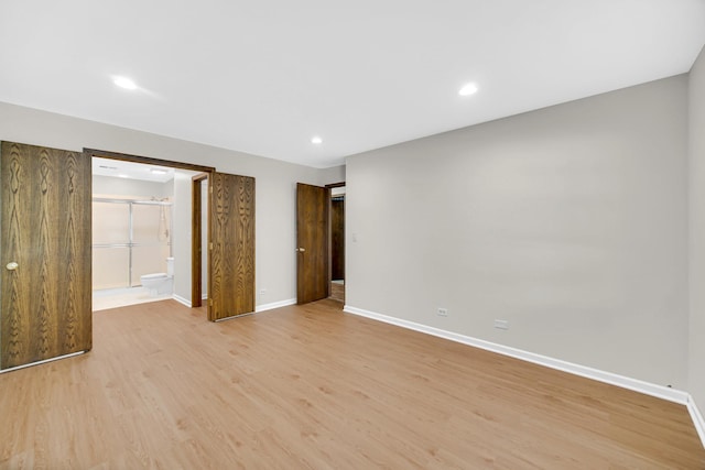 329 Pembroke Ct Unit 5, Schaumburg, IL 60193 - spare room with light wood-style floors, baseboards, and recessed lighting