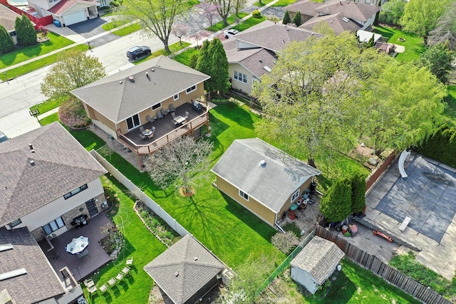 birds eye view of property featuring a residential view