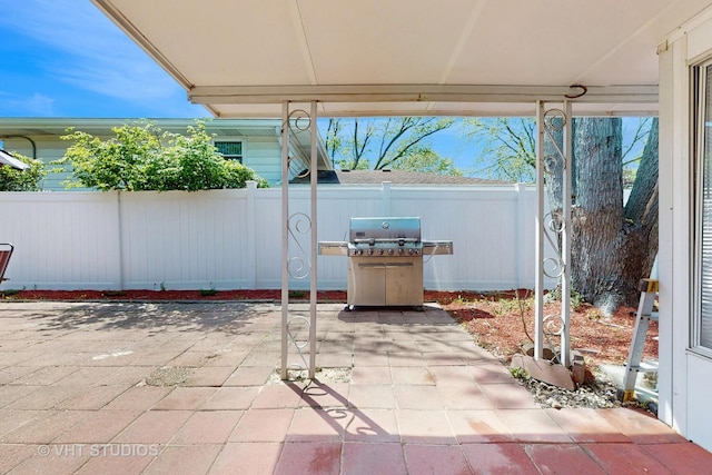 9125 W 144th Pl, Orland Park, IL 60462 - view of patio with grilling area and fence
