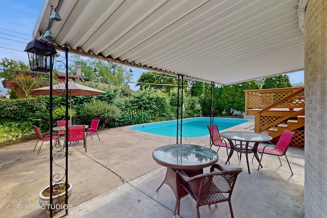 270 Concord Dr, Melrose Park, IL 60160 - view of swimming pool featuring a patio area and outdoor dining area