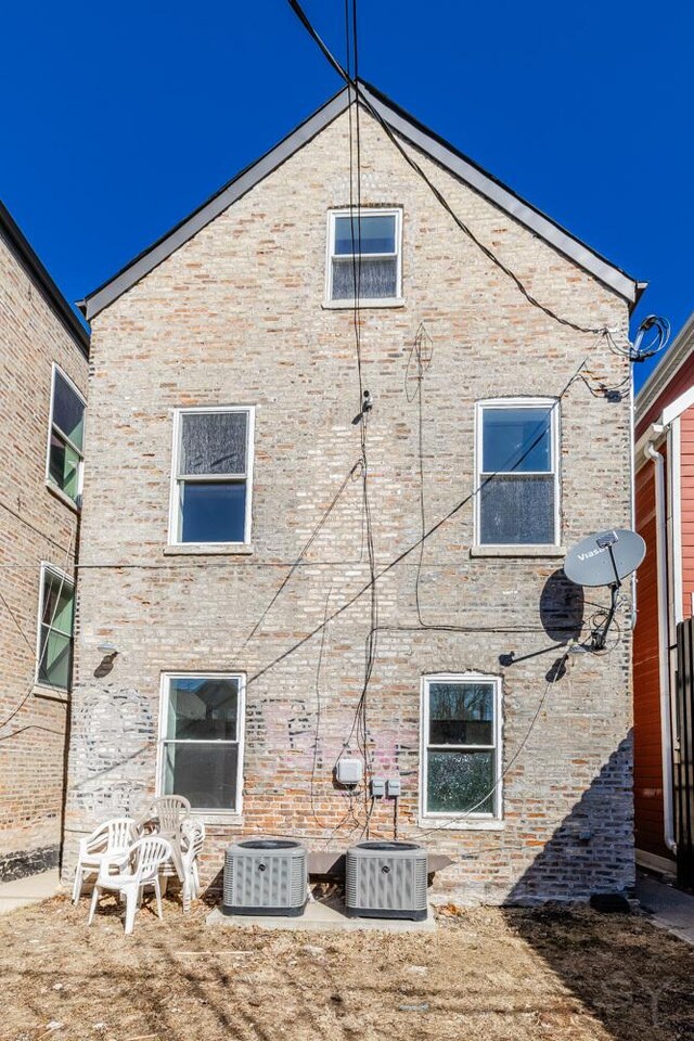 2625 W Cullerton St, Chicago, IL 60608 - rear view of house with central AC unit