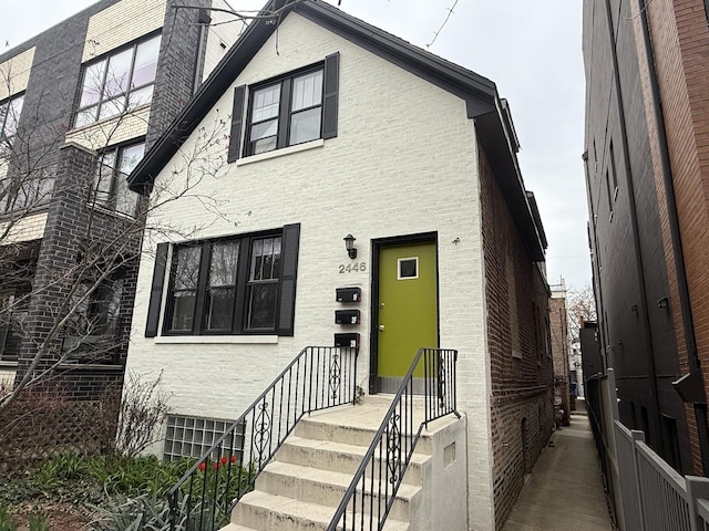2446 W Thomas St, Chicago, IL 60622 - view of front of home with brick siding