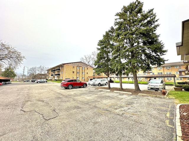 view of uncovered parking lot
