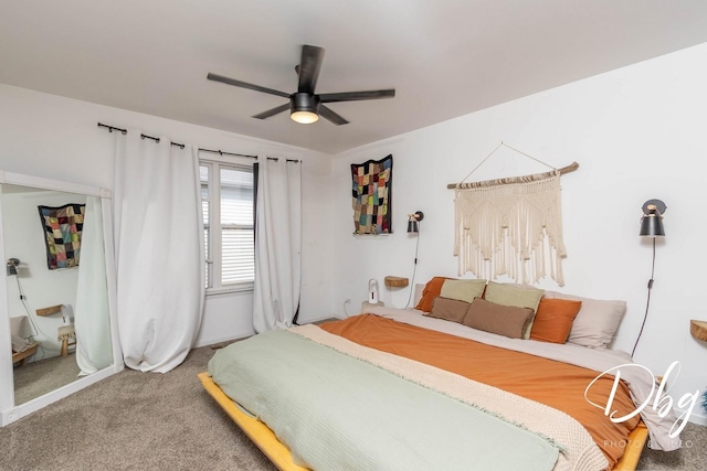 254 Spring Valley Way, Round Lake, IL 60073 - bedroom featuring carpet flooring and a ceiling fan