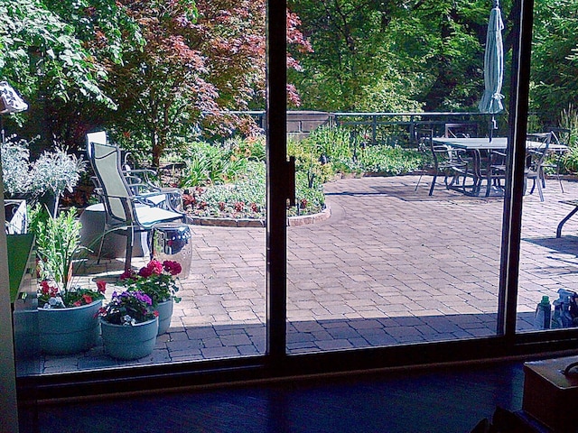 view of doorway to outside