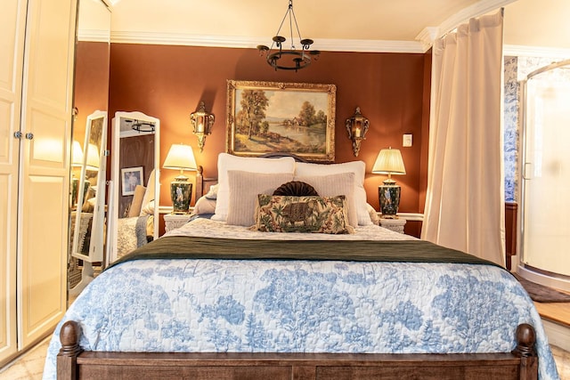 105 S High St, Galena, IL 61036 - bedroom featuring ornamental molding