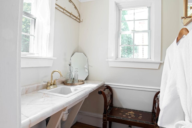 105 S High St, Galena, IL 61036 - bathroom featuring a sink