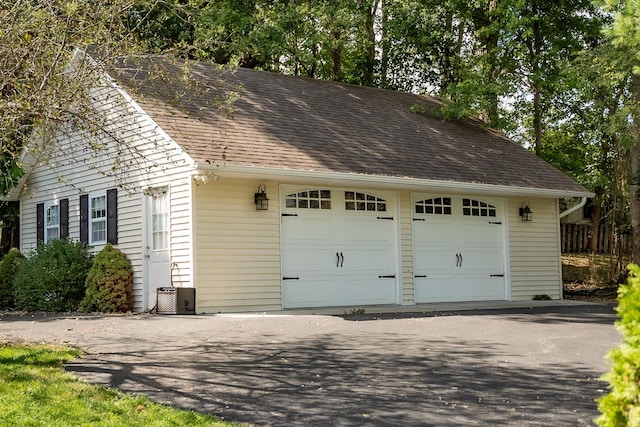 105 S High St, Galena, IL 61036 - detached garage featuring cooling unit