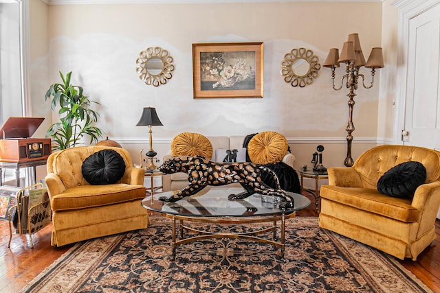 105 S High St, Galena, IL 61036 - living area with hardwood / wood-style flooring