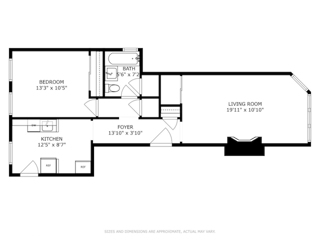 1225 W Lunt Ave Unit 2B, Chicago, IL 60626 - view of room layout