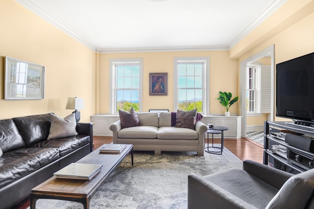 2600 N Lakeview Ave Unit 7E, Chicago, IL 60614 - living room with crown molding and wood finished floors