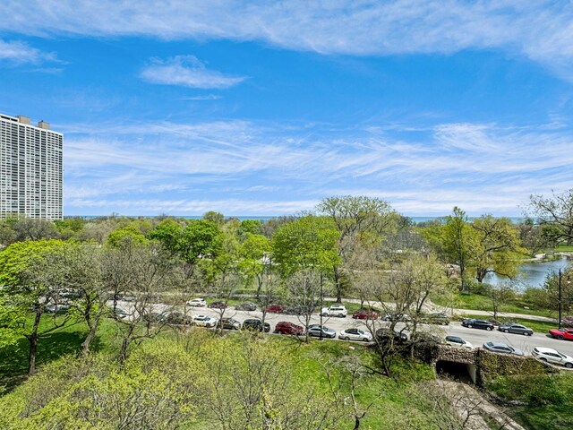 2600 N Lakeview Ave Unit 7E, Chicago, IL 60614 - uncovered parking lot featuring a water view