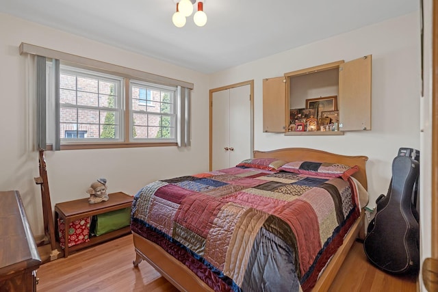 2054 Birch St, Des Plaines, IL 60018 - bedroom with wood finished floors and a closet