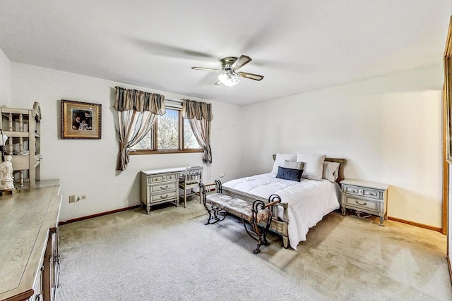 14506 Mallard Dr, Homer Glen, IL 60491 - carpeted bedroom featuring baseboards and ceiling fan
